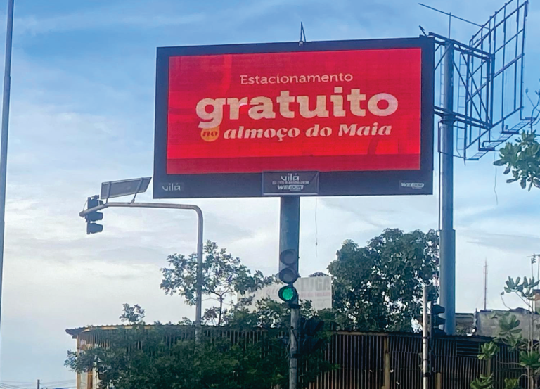 Veiculação em Painel de LED Cliente Parque Shopping Maia em Guarulhos